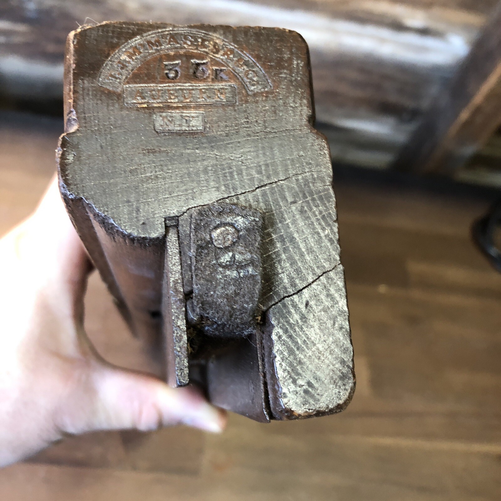 Antique  Z:J. M'MASTER & CO model 35K Woodworking PLANE Auburn NY