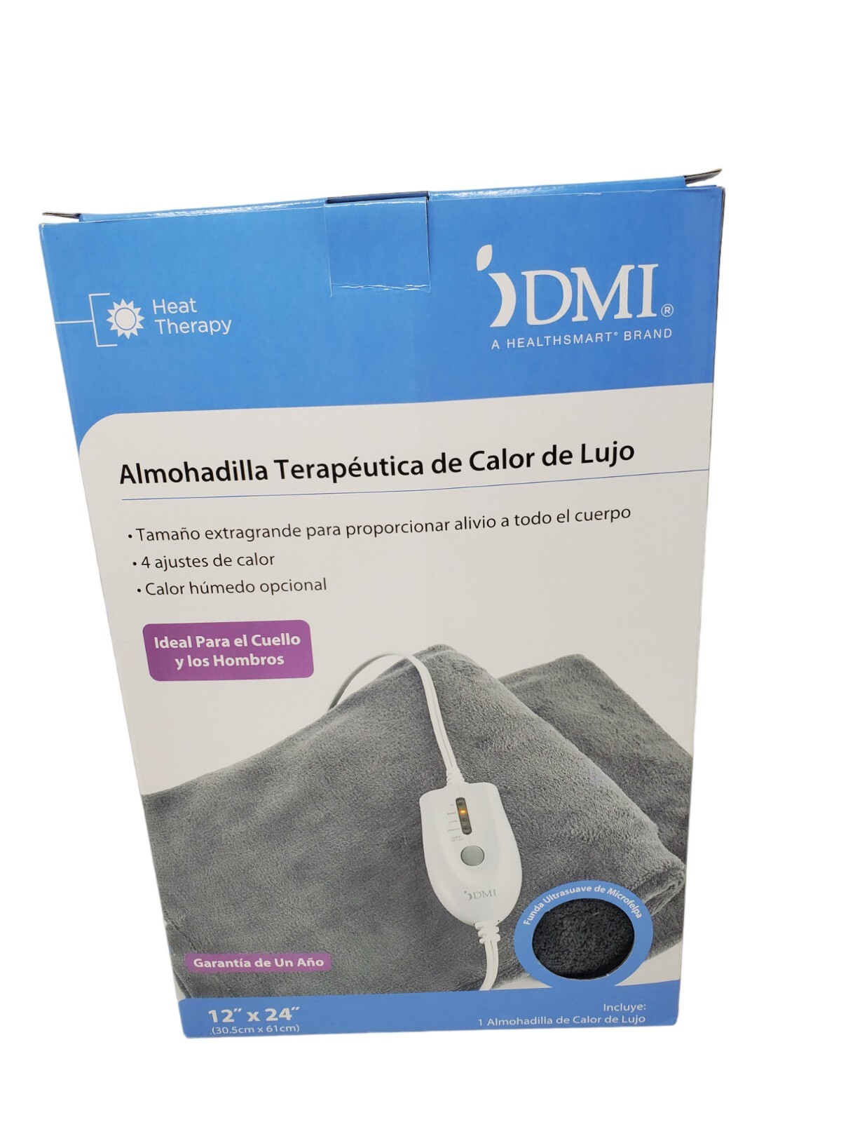 12x24+DMI+XL+Deluxe+Therapeutic+Electric+Heating+Pad+Gray for sale
