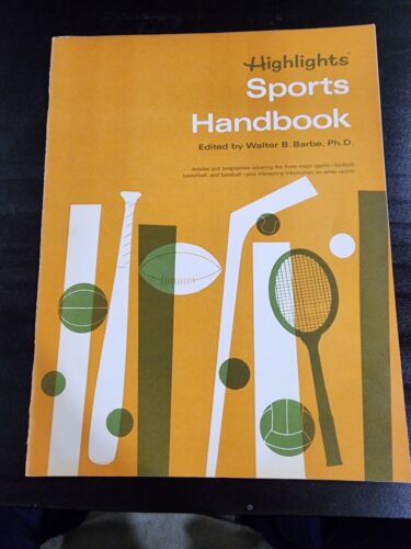 1970 Highlights for Children Sports Handbook Baseball Football Basketball RARE - 第 1/4 張圖片