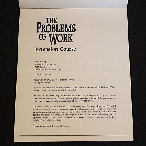 L. Ron Hubbard Books The Problems of Work Scientology Home Study Course - Picture 4 of 5