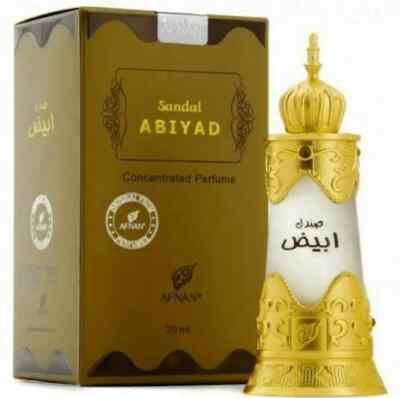 Sandal Abiyad Afnan Concentrated Oil Perfume 20mL UAE Original Attar Itr
