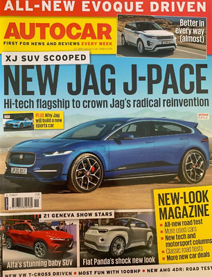 Autocar 13th March 2019 Mercedes AMG GT 4 Door Coupe Road Test Issue No 6349 New