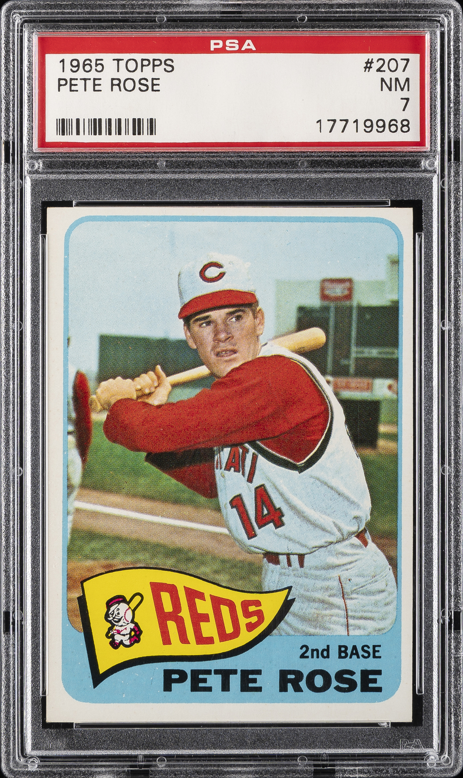 1965 TOPPS #207 PETE ROSE PSA 7