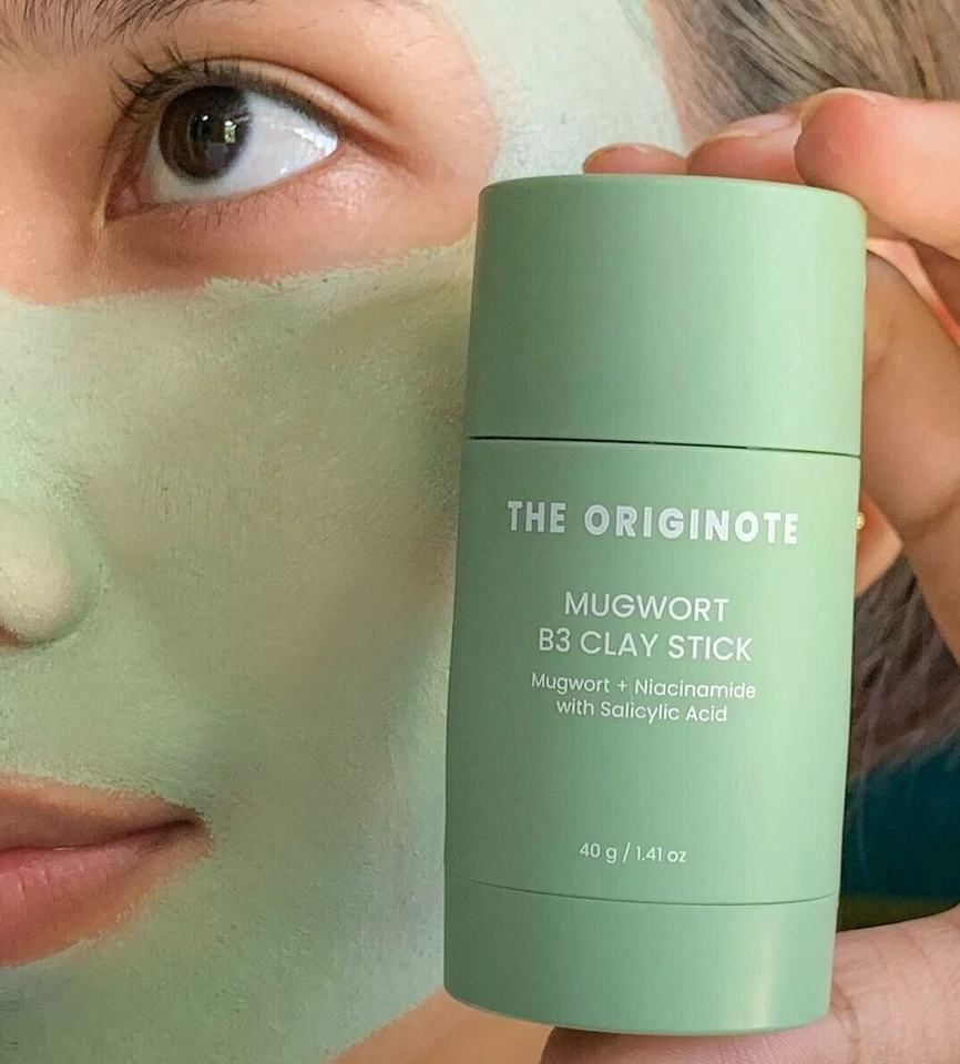 THE ORIGINOTE Mugwort B3 Clay Stick Mask 40g Acne Care Oil Control & Exfoliating - Image 3 of 4