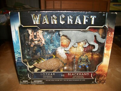 Jakks Pacific Warcraft Lothar vs Blackhand Deluxe Mini Action Figure Set 