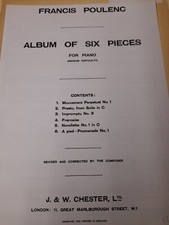 POULENC/ ALBUM OF SIX PIECES FOR PIANO