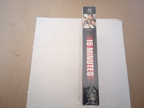 15 Minutes Factory Sealed VHS Video With Watermark 2001 New Line Cinema Warner - Picture 8 of 10