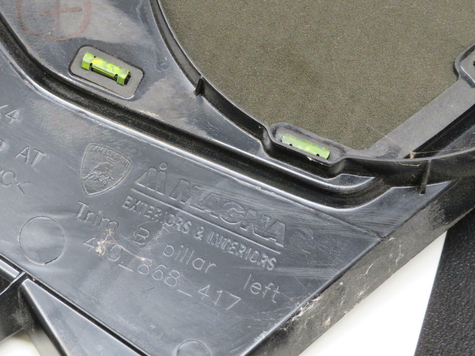 LAMBORGHINI HURACAN LP580 LEFT DRIVER SIDE B PILLAR TRIM PANEL BLACK 4T0868417A
