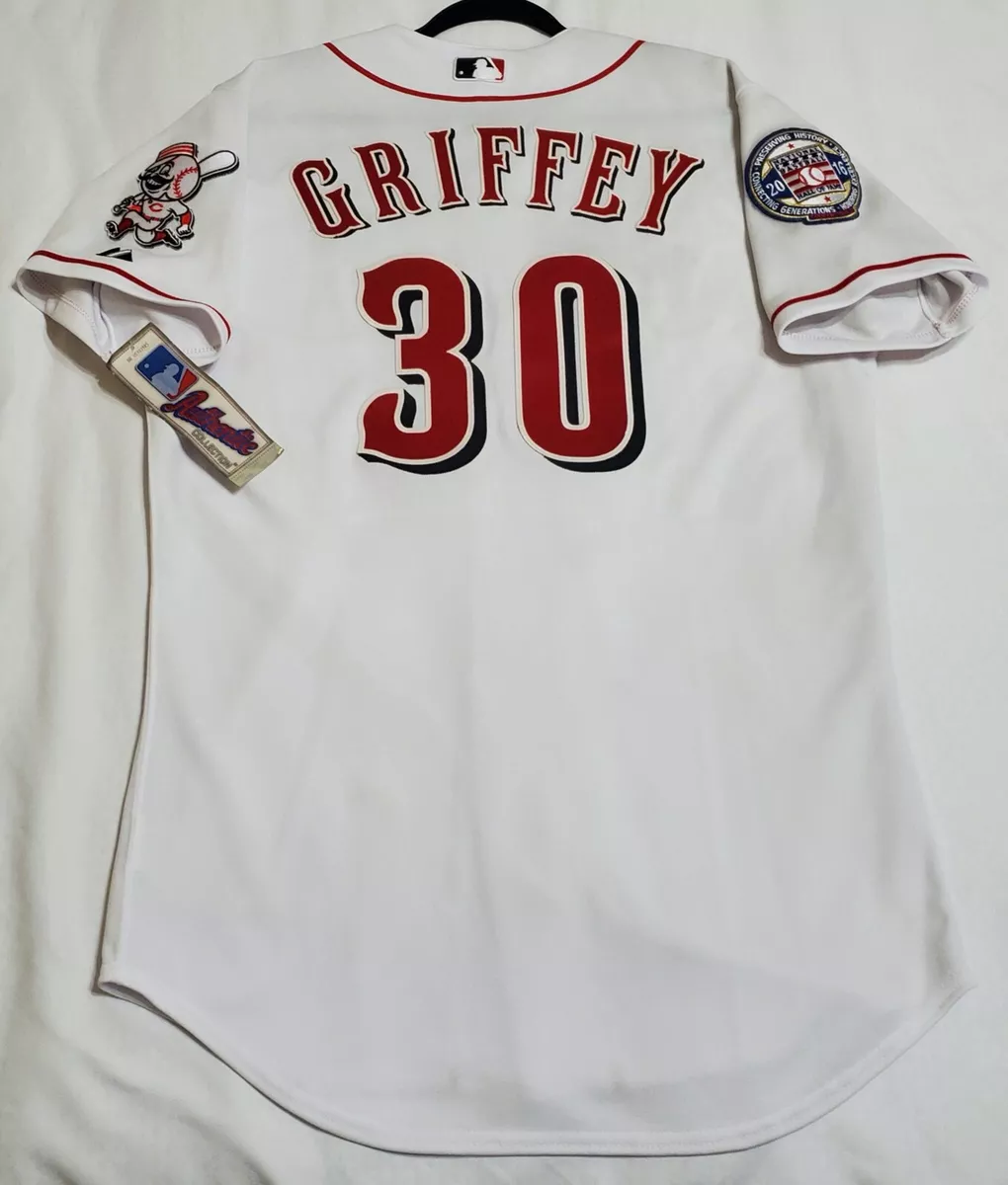 KEN GRIFFEY JR.  Cincinnati Reds 1970's Home Majestic Throwback