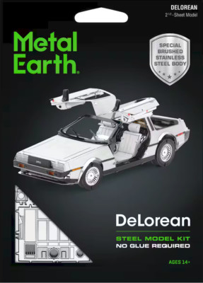 Fascinations Metal Earth DeLorean ~ 3D Steel Model Kit ~ #MMS181