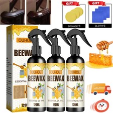 3PK Bee Wax Furniture Polish Spray Natural Mi...