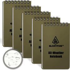 Waterproof Notebook Tactical All-Weather Spiral Memo Paper Notepad with Water