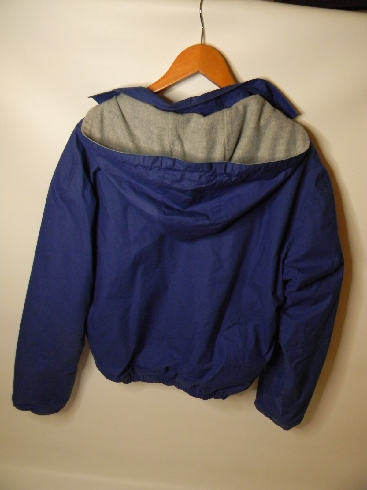 Polo uomo vintage Ralph Lauren blu grigio foderata con cappuccio taglia L rosso pony