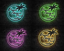 Personalized Swimming Pool Metal Sign, Custom Family Name Pool Sign