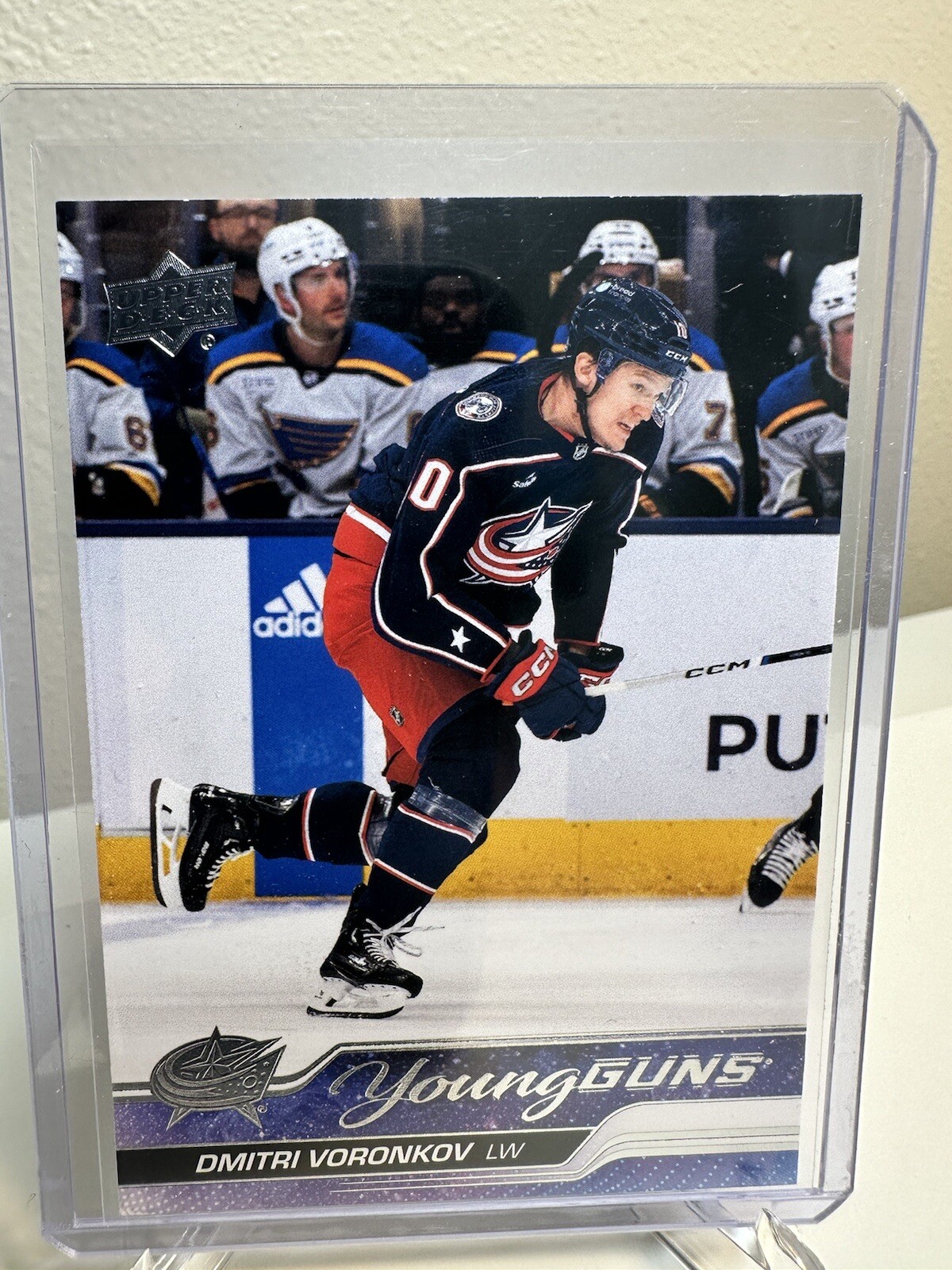 2023-24 Upper Deck Young Guns Dmitri Voronkov RC #492 Blue Jackets