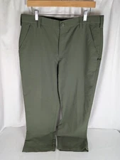 Under Armour Golf Pants 34 x 27 Olive Green Bentgrass 2.0 Nylon Tech Stretch