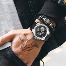 Reloj Digital Militar Relojes de Moda Para Hombre Cuarzo Led Smart Inteligente