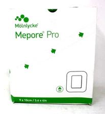 Molnlycke 670990 Mepore Pro 3.6" X 4" Self-Adhesive Dressing BX/40 Exp 12/26