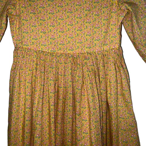 Pioneer Girl Colonial Prairie Dress Yellow Floral Sz 150 Girls US 12 New No Tags - Picture 14 of 18