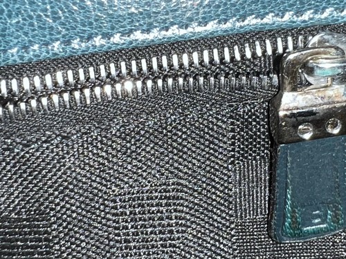 Bally Vintage Purse forest green leather design with chromed hardware - Picture 21 of 21
