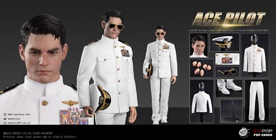 POPTOYS EX060 1/6 ACE Pilot Mitchell The Gun Action Figure Uniform