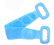 Silicone Bath Towel Back Brush Scrubber Exfoliating Scrub Body Wash Dual Side
