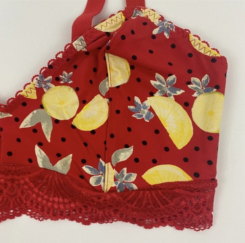 Bralette limón estampado cereza Free People para mujer pequeña - Imagen 2 de 6