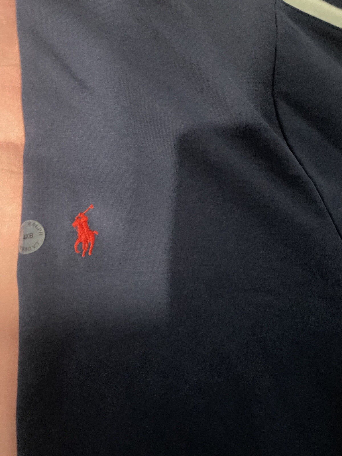 Maglione Polo Ralph Lauren da uomo 4XB grande alto nucleo completo pony navy cerniera intera NUOVO