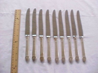8 Silver Plate Dinner Knives Community Plate King Cedric