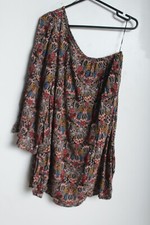 Zara Womens Patterned One Shoulder Shift Dress - Medium (I44) NO BELT