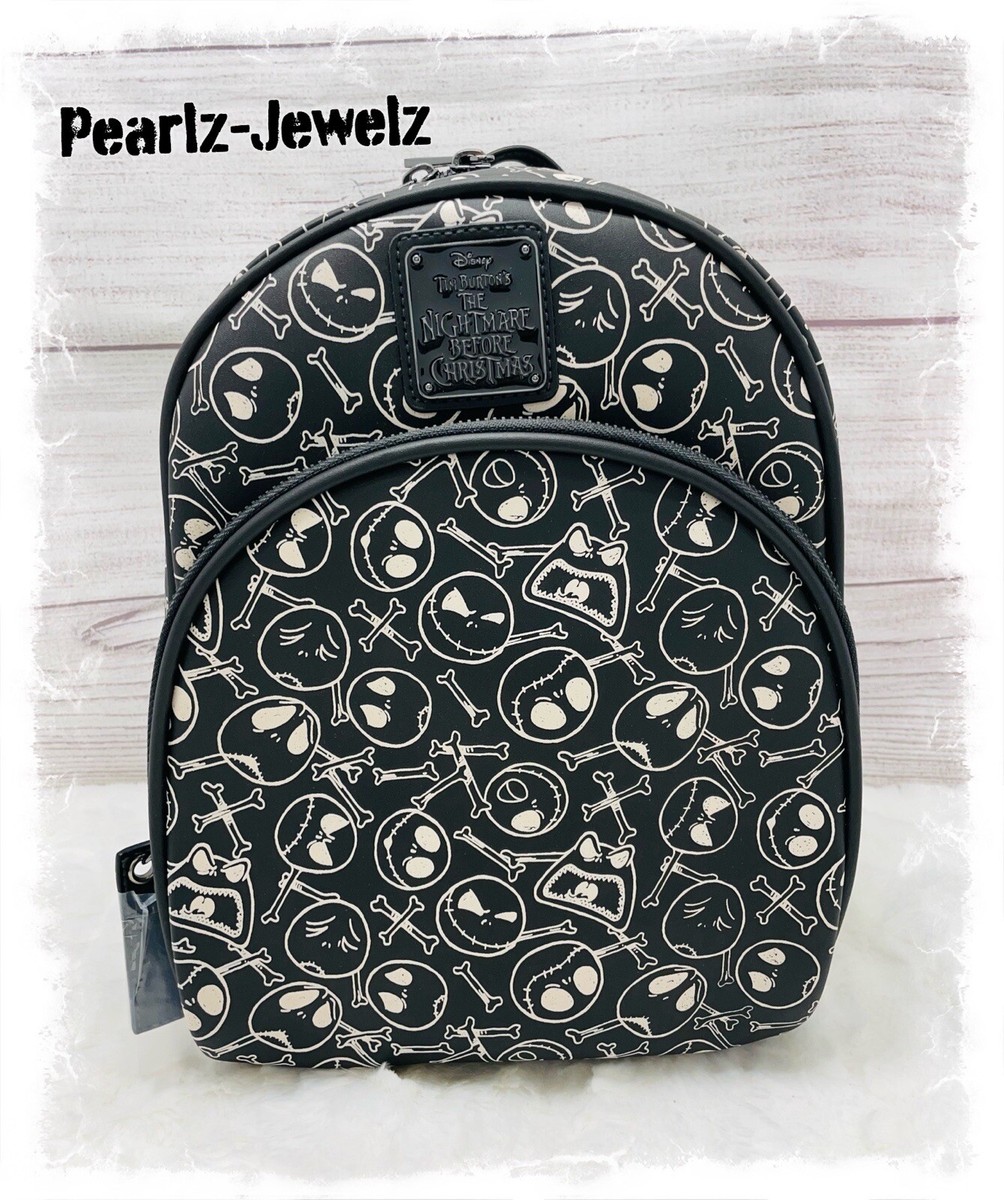 Loungefly The Nightmare Before Christmas Gray & Black Jack Skellington Backpack s-l400.jpg main image 4