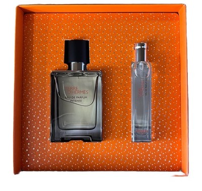 Terre d Hermès Eau De Parfum Intense 50ml Und Vaporisateur Spray 15ml Geschenk