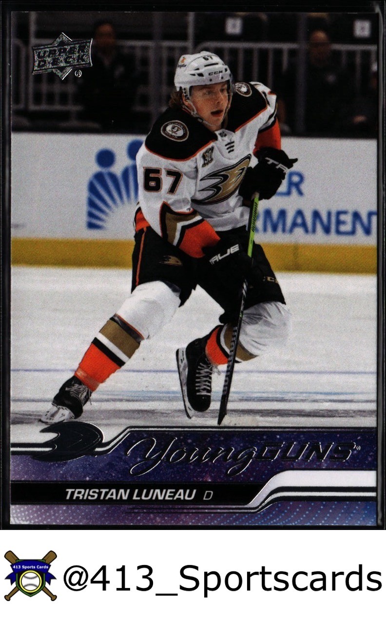 2023-24 Upper Deck Tristan Luneau RC Young Guns Rookie Card #480 - Anaheim Ducks