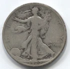 1920 - WALKING LIBERTY HALF DOLLAR-90 % SILVER- LOT #245