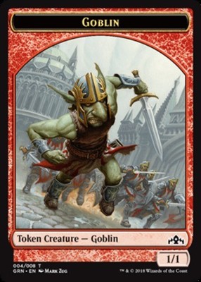 Goblin Token Light Play, English Magic the Gathering MTG Guilds of Ravnica