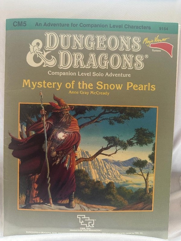 Vintage 1985 D&D Module CM5- Mystery of the Snow Pearl- TSR