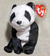 Ty Beanie Baby China Panda Bear DOB September 4, 2000 MWMT Free Shipping