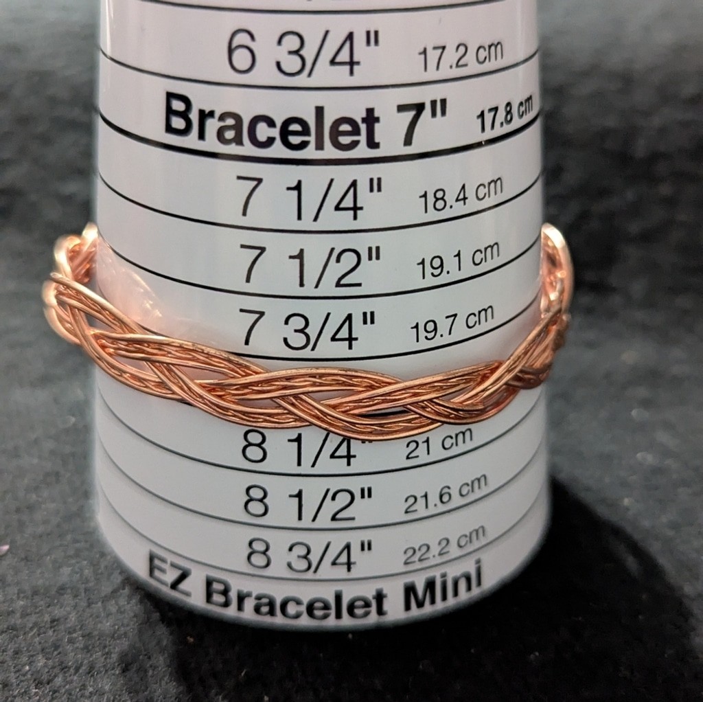 Copper Wire Braided Bangle Statement Bracelet - image 4