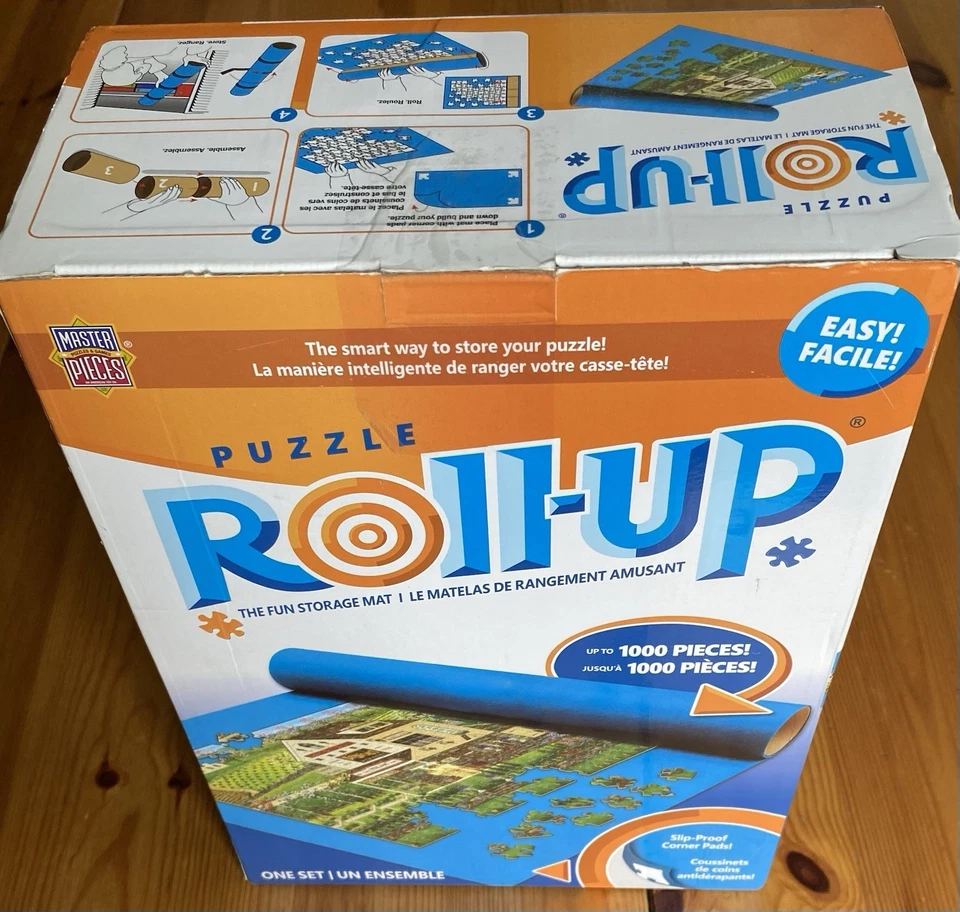 Rompecabezas Roll Up Mat - Roll-Up Mat hasta 1000 piezas 36” X 30” fieltro Foto 3 de 4