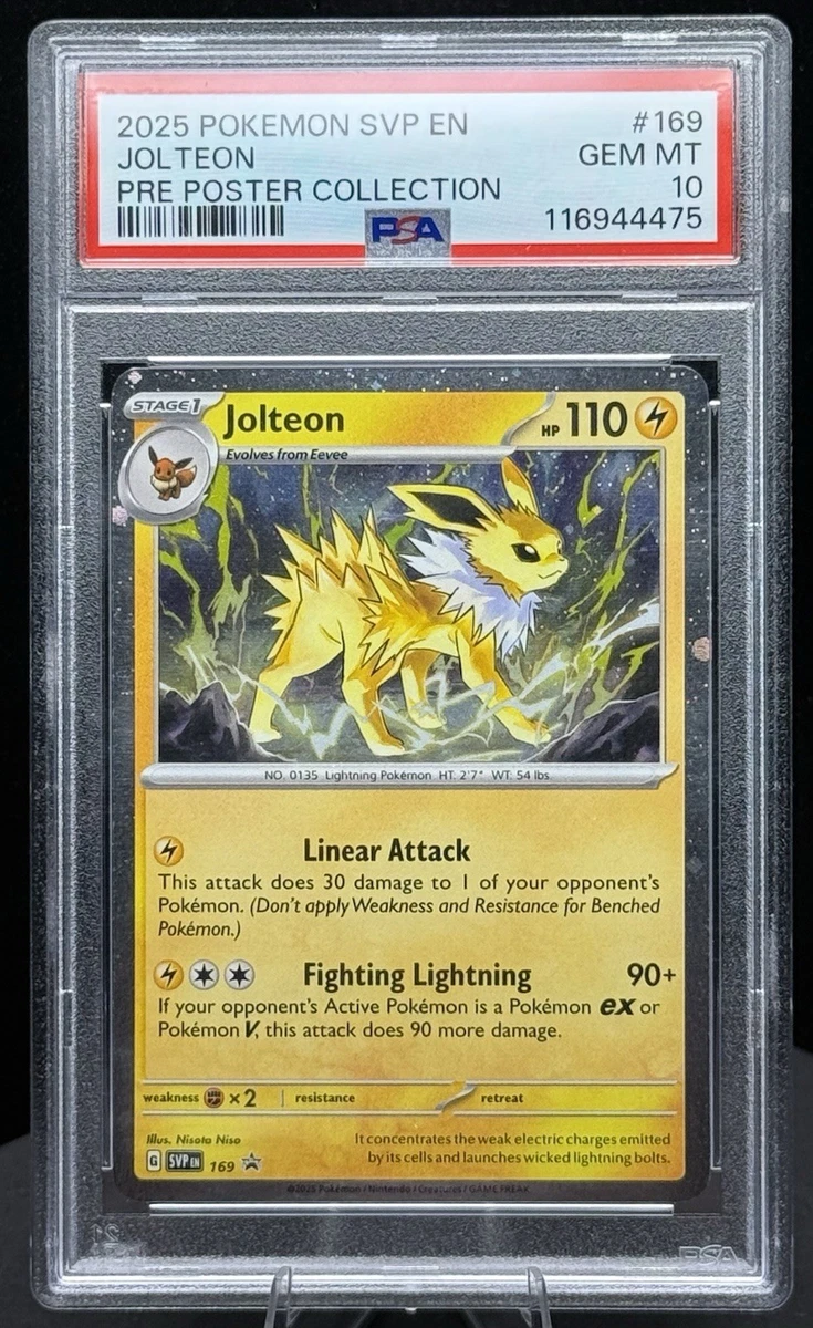 Jolteon Pokémon TCG Professional Sports Authenticator (PSA) Grade