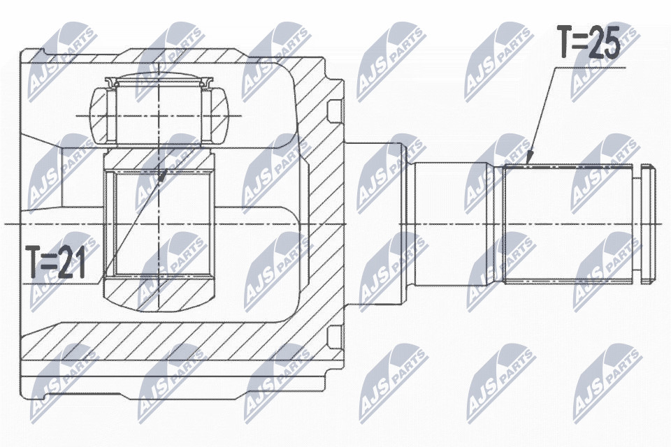 N.T.Y. NPW-HY-550.NTY Joint Kit, drive shaft for HYUNDAI,KIA - Image 3