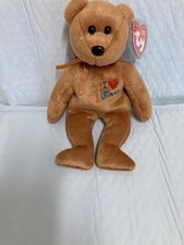 Ty Beanie Baby ❤️ I Love Illinois The Bear 8.5" New MWMT's