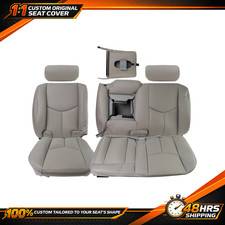 For 2003 To 2006 Gmc Yukon Sierra Silverado Front Row Rear Row Full Set Gray For 2003 To 2006 Gmc Yukon Sierra Silverado Front Row Rear Row Full Set Gray