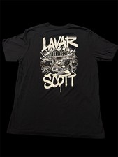 2026 Lavar Scott 45 Foxxtecca NASCAR NOAPS Racing Black Shirt XL