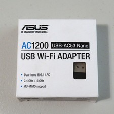 Asus AC1200 USB-AC53 Nano USB Wi-Fi Adapter Dual Band Wireless NEW OPEN BOX