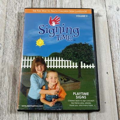 Signing Time! Volume 2 Playtime Signs DVD 2002 ASL Learn Sign