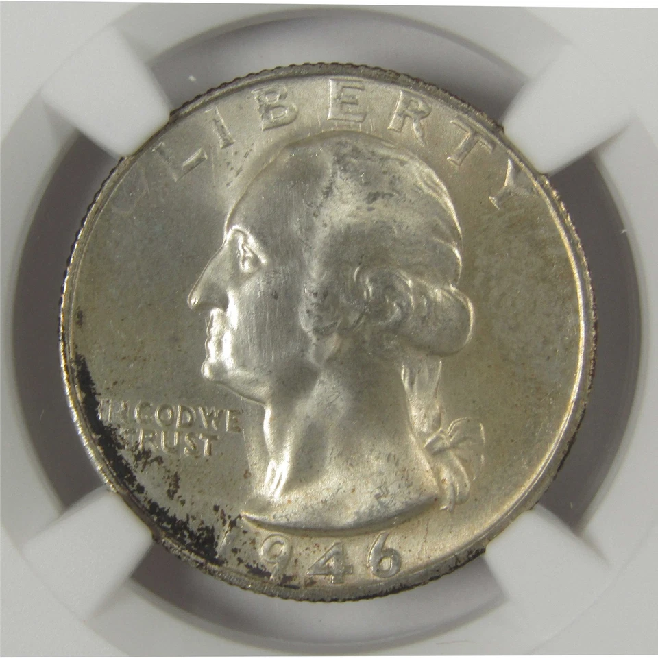1946 S Washington Quarter MS 66 NGC Original Bag Fragment SKU:I22615 - Image 3 of 4