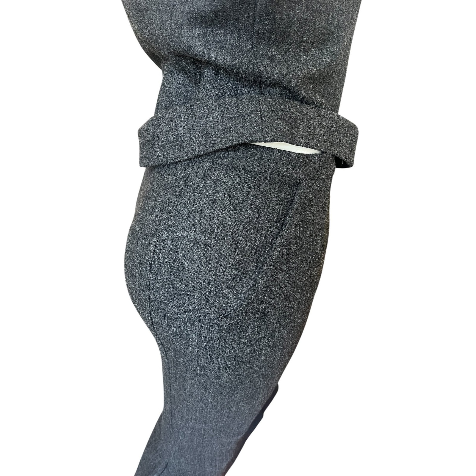 Vintage 90s 2000s Dolce & Gabbana grey skirt and top set versatile image 9