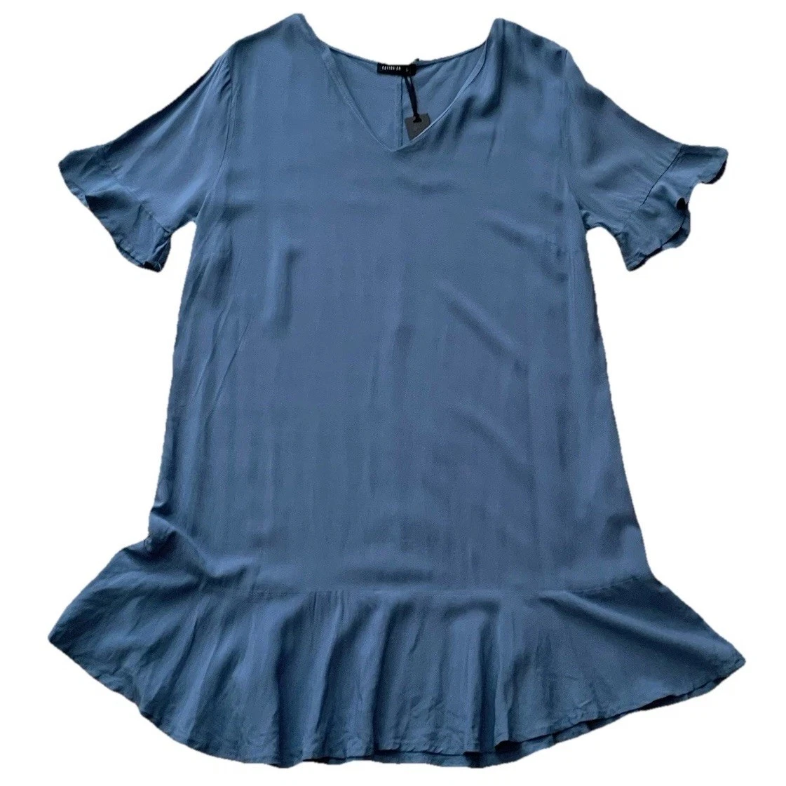 white christmas dresses Indigo Cotton Blue Dress main image 0