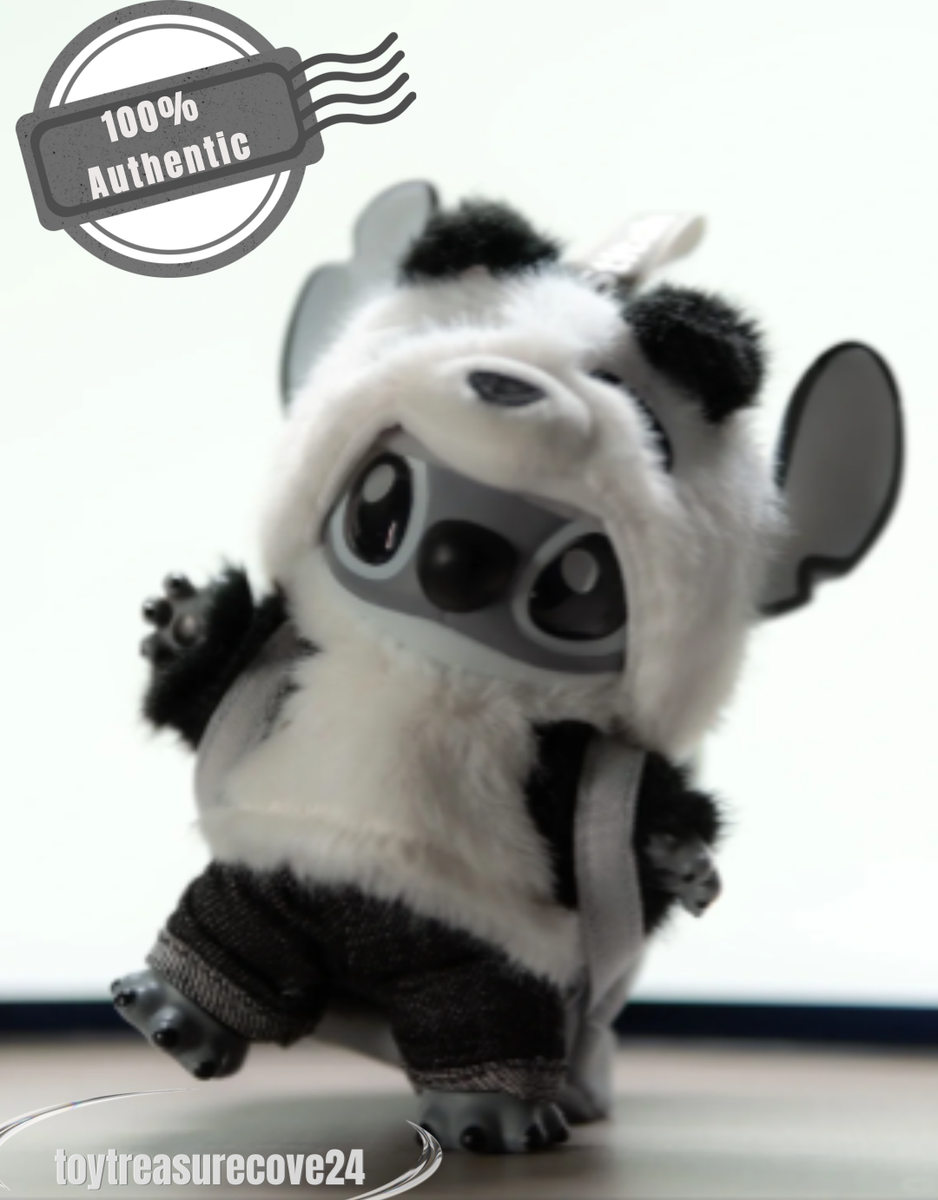 MINISO Stitch GenZ Street Series Panda Plush Pendant Limited
